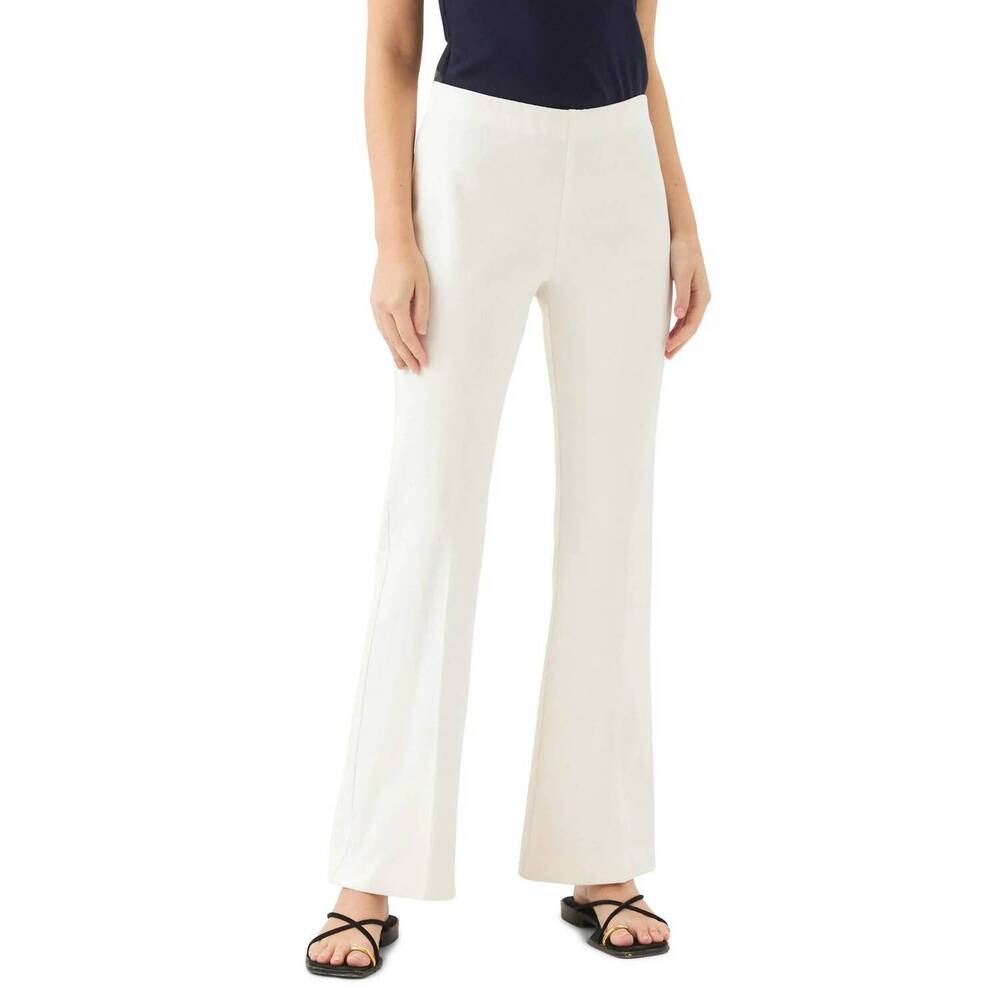 NEW FIFTEEN TWENTY city bootcut pants in off white